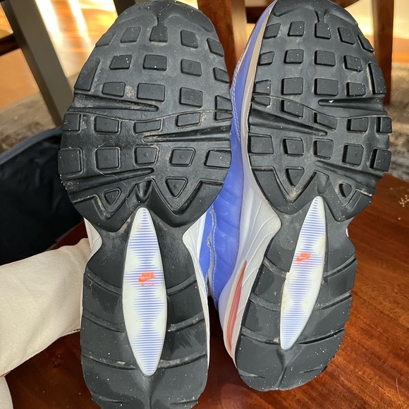 Girls Nike Air Max 95 Black Purple White - Picture 6 of 12